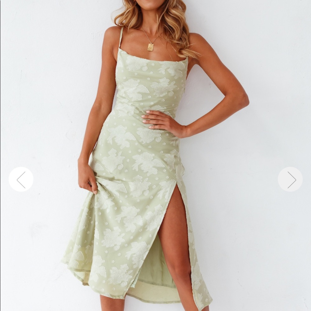 Leora Midi Dress Green